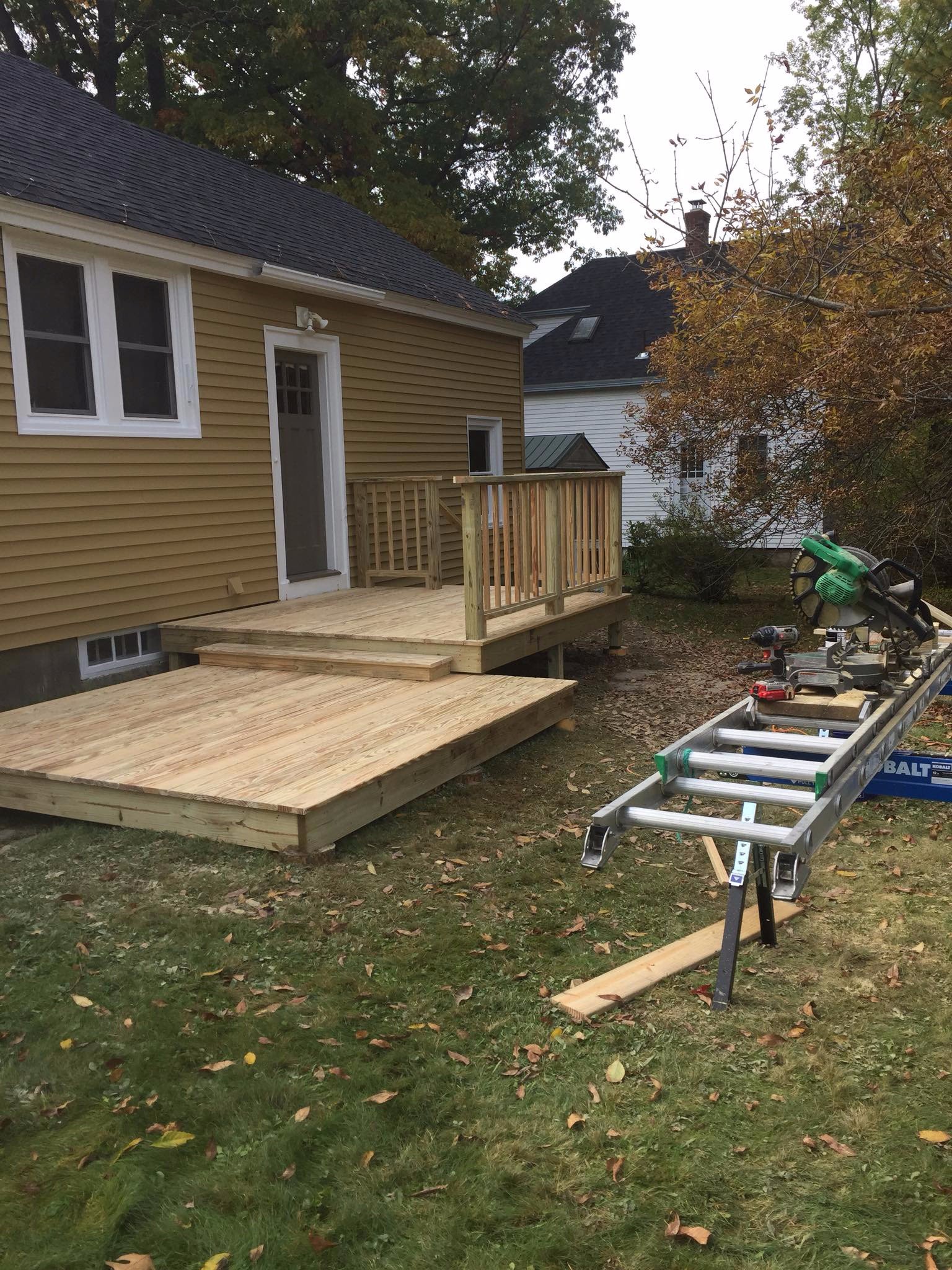 New back porch built to last, carpentry